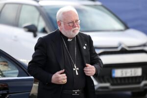 El secretario de Relaciones Exteriores del Vaticano, Paul Richard Gallagher, inició este jueves una visita de cinco días a México, donde se reunirá en privado con funcionarios del gobierno y autoridades eclesiásticas, además de que ofrecerá una misa en la Basílica de Guadalupe. Fotografía de archivo. EFE/EPA/Domenic Aquilina