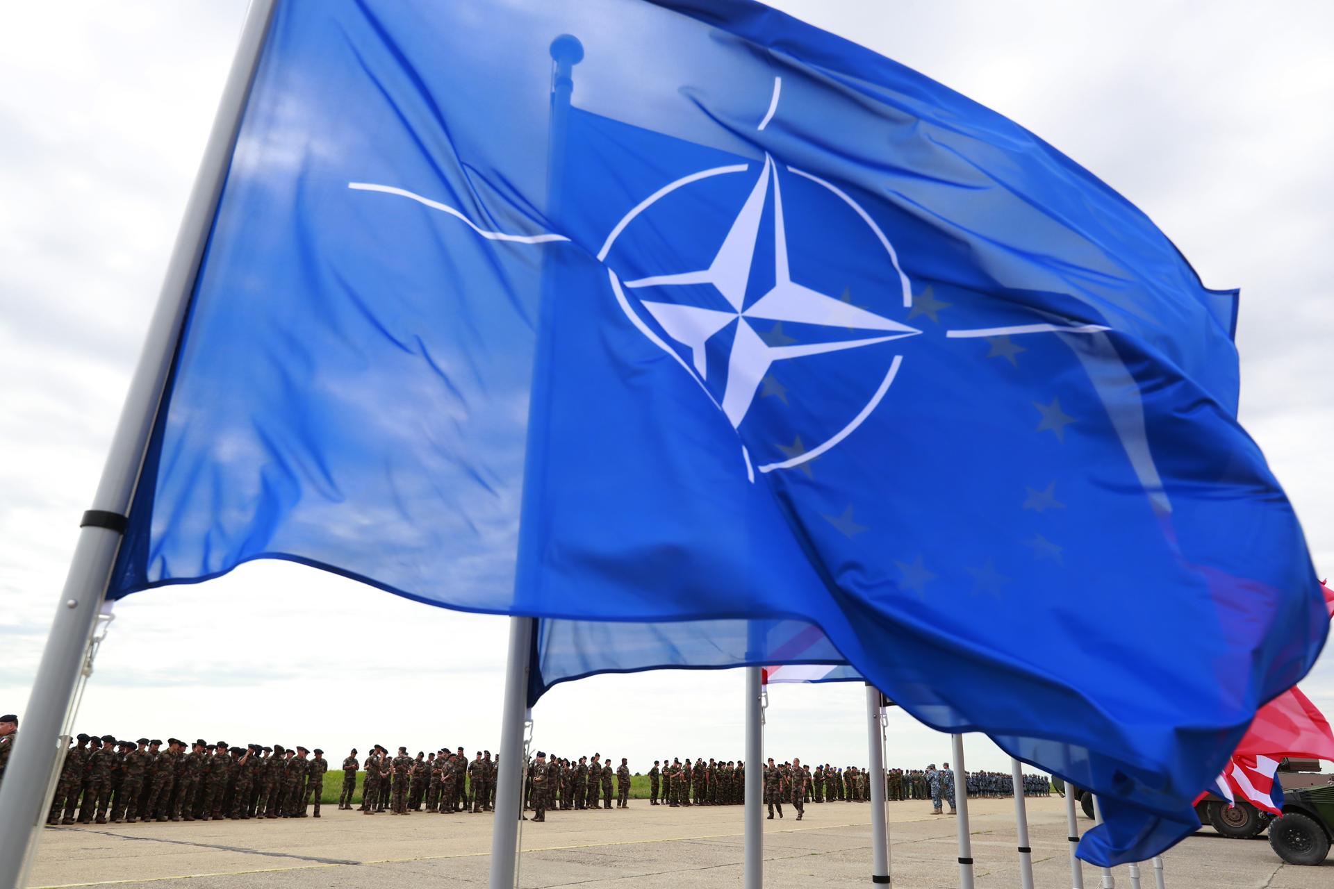 Foto archivo.  Bandera OTAN. EFE/EPA/ROBERT GHEMENT