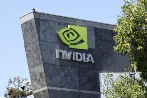 Fotografía exterior de archivo de la sede de Nvidia. EFE/JOHN G. MABANGLO