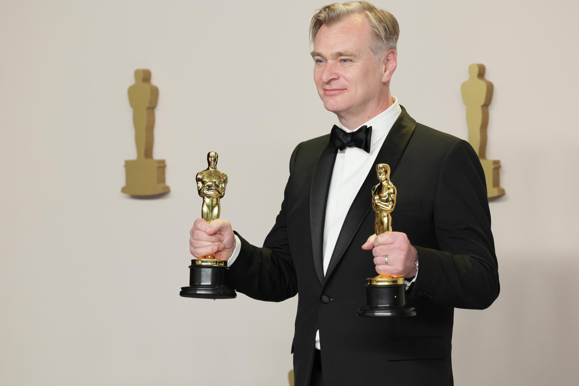 Fotografía de archivo del director de cine Christopher Nolan. EFE/EPA/Allison Dinner