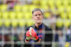 Fotografía de Andreu Esteban en la que puede verse en una imagen de archivo del 22 de septiembre de 2024 al portero alemán del FC Barcelona Marc-André ter Stegen. EFE