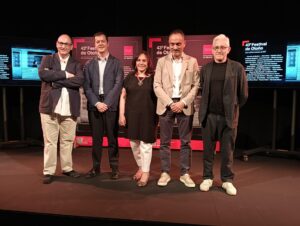 Presentación del Festival de Otoño de la Comunidad de Madrid que dirige la mexicana Marcela Diez, en el centro de la imagen. EFE. Inma Tapia