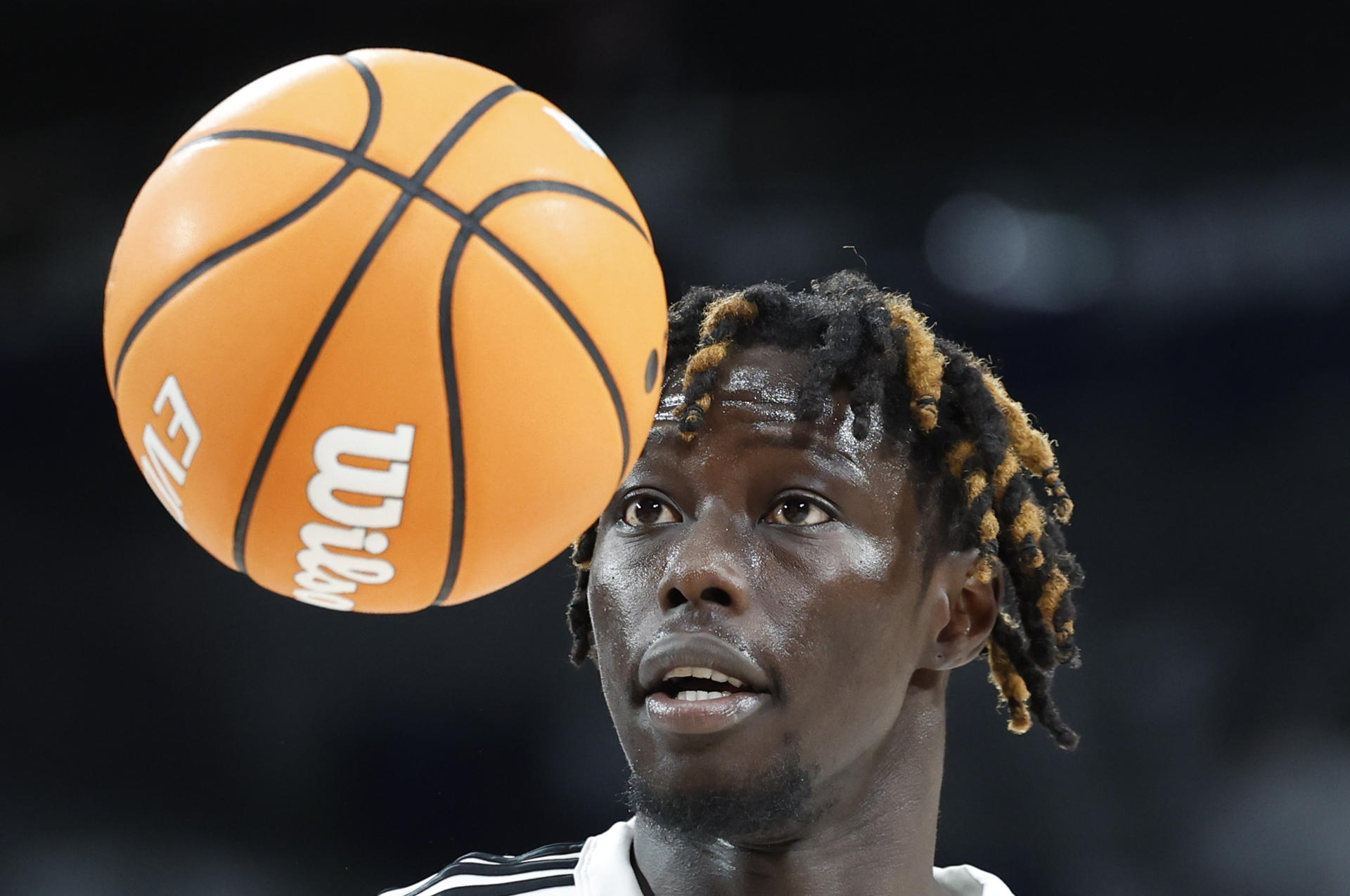 Foto de archivo del alero senegalés del Real Madrid Eli John Ndiaye. EFE/ Juan Carlos Hidalgo
