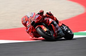 Fotografía de Claudio Giovannini, en la que puede verse en una imagen de archivo del 20 de junio de 2025 al piloto español Marc Márquez (Ducati Lenovo). EFE