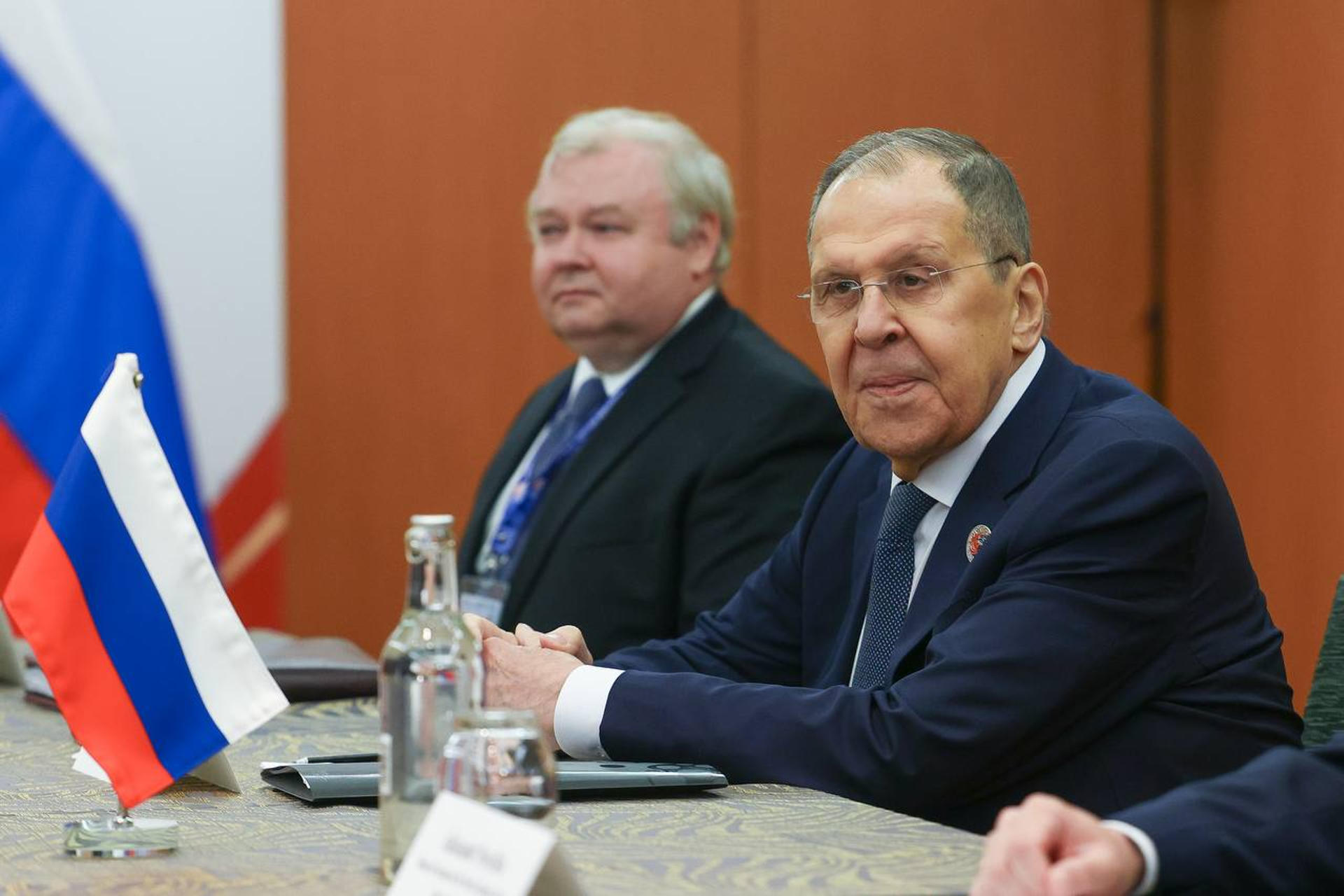 El ministro de Exteriores ruso, Serguéi Lavrov, durante la reunión mantenida con el secretario de Estado de Estados Unidos, Marco Rubio, este jueves en Kuala Lumpur. EFE/ Ministerio de Asuntos Exteriores de Rusia vía Telegram SOLO USO EDITORIAL/SOLO DISPONIBLE PARA ILUSTRAR LA NOTICIA QUE ACOMPAÑA (CRÉDITO OBLIGATORIO)