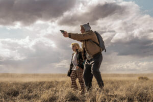 - Fotografía cedida por Lionsgate Films que muestra al actor británico Taron Egerton, protagonizando a Nate en la película 'She Rides Shotgun', junto a la actriz Ana Sophia Heger. Egerton encuentra la salvación y el perdón a una tormentosa vida en 'She Rides Shotgun', un suspense que rodó en 25 días y en el que quiso dedicarle todo el tiempo posible a la relación paterno-filial que va ganando su personaje. EFE/ Lionsgate Films /SOLO USO EDITORIAL/ NO VENTAS/ SOLO DISPONIBLE PARA ILUSTRAR LA NOTICIA QUE ACOMPAÑA (CRÉDITO OBLIGATORIO)