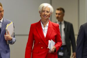 La presidenta del Banco Central Europeo (BCE), Christine Lagarde, en una imagen de archivo EFE/EPA/CHRISTOPHER NEUNDORF