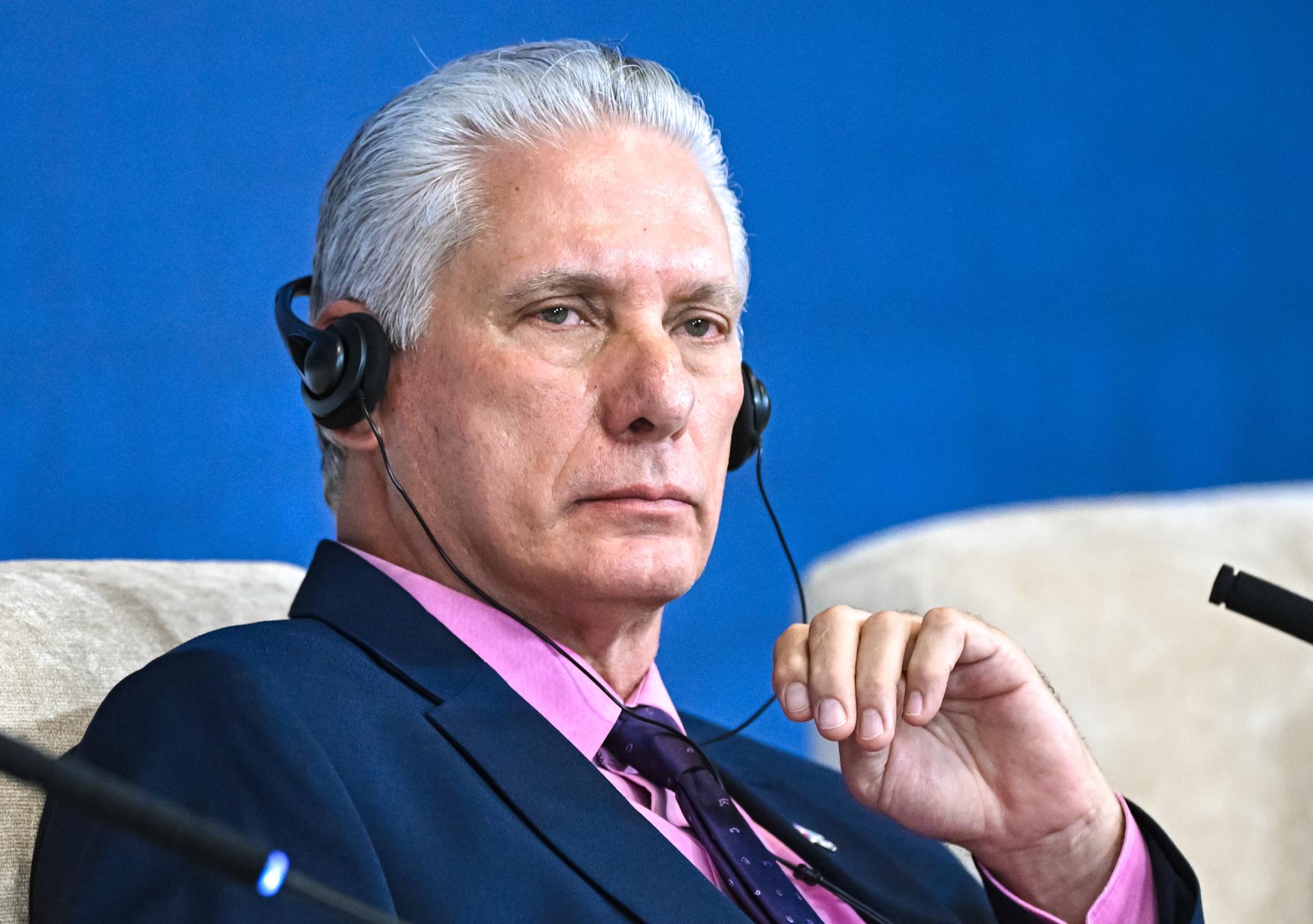 El presidente de Cuba, Miguel Díaz-Canel. EFE/Sergey Bobylev