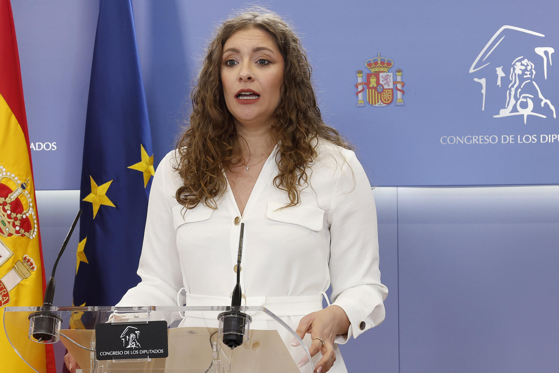 La portavoz del PP en el Congreso, Ester Muñoz. EFE/ J.P.Gandul