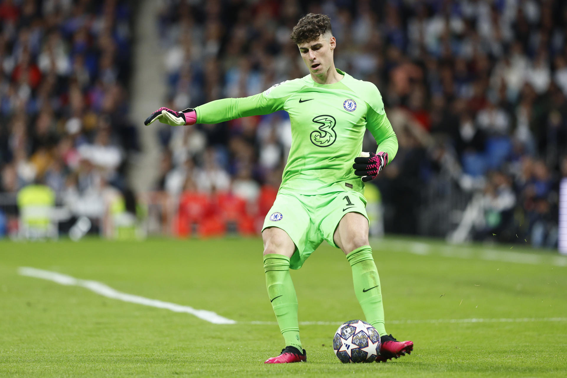 El portero español del Chelsea, Kepa Arrizabalaga en foto de archivo de Rodrigo Jimenez . EFE