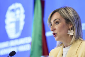 La portavoz del Gobierno Vasco, María Ubarretxena en una imagen de archivo. EFE/ Adrián Ruiz Hierro