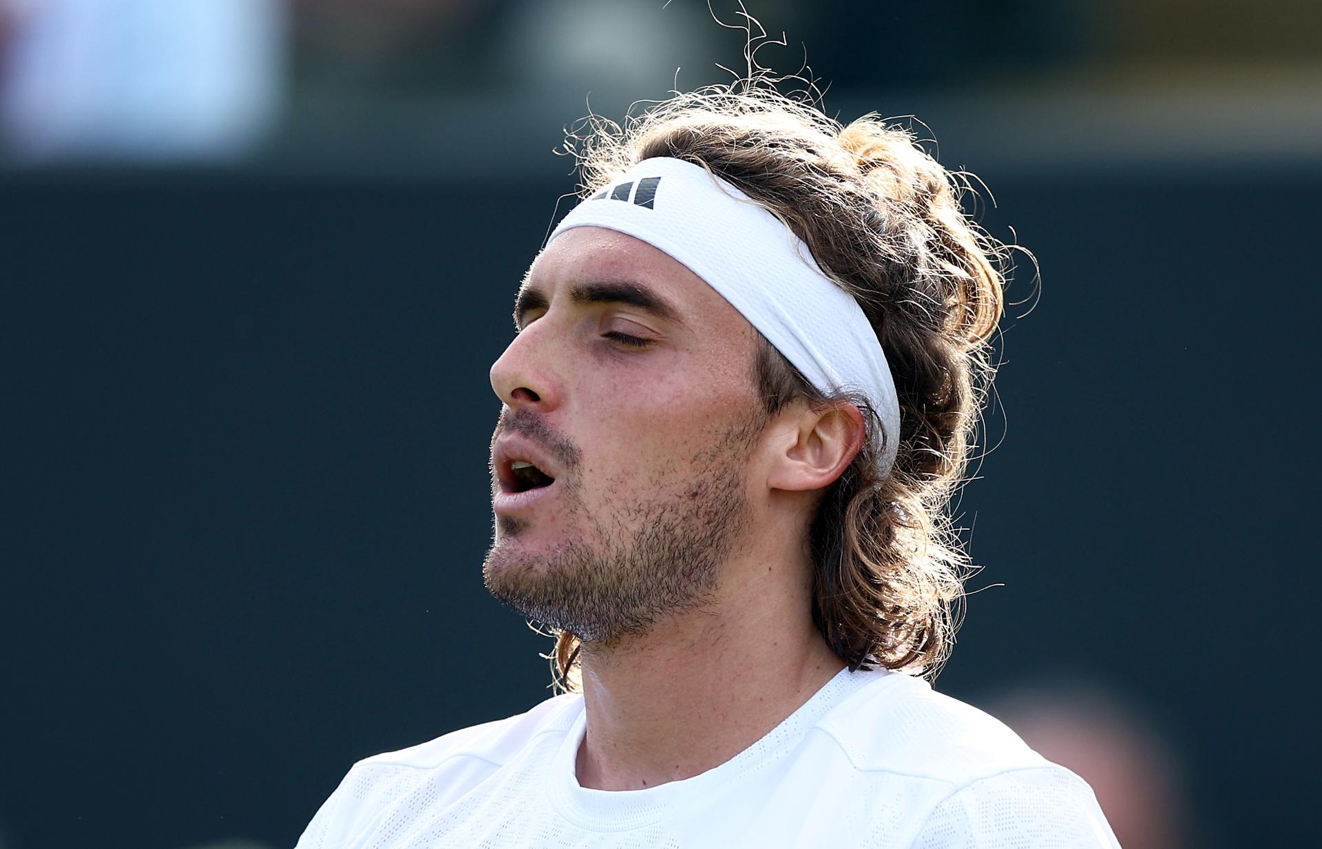 Imagen de archivo del tenista griego Stefanos Tsitsipas EFE/EPA/ADAM VAUGHAN EDITORIAL USE ONLY