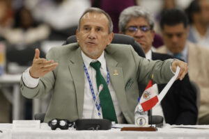 Foto de archivo del ministro de Relaciones Exteriores de Perú, Elmer Schialer. EFE/ Bienvenido Velasco.