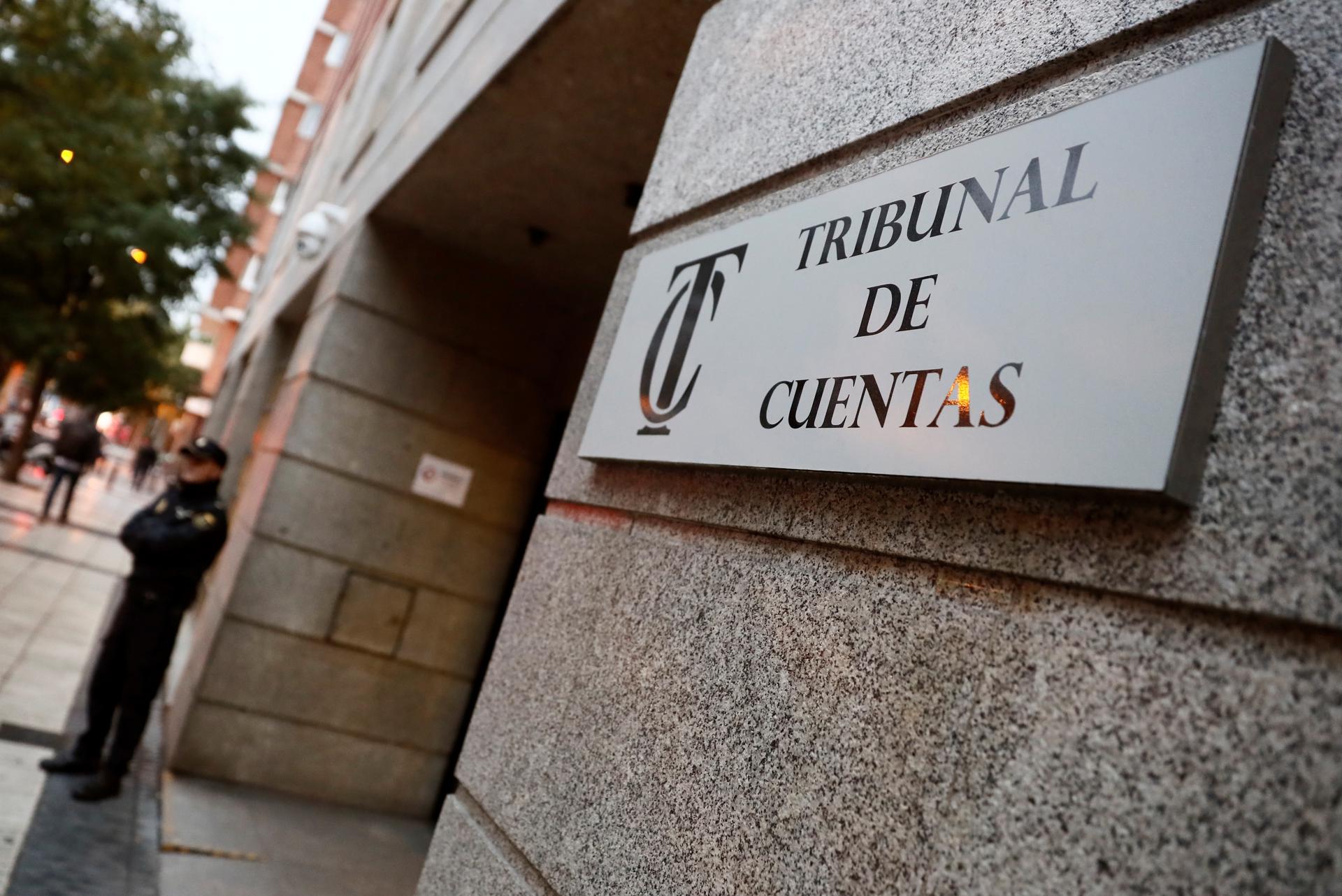 Vista de la entrada Tribunal de Cuentas. EFE/Mariscal