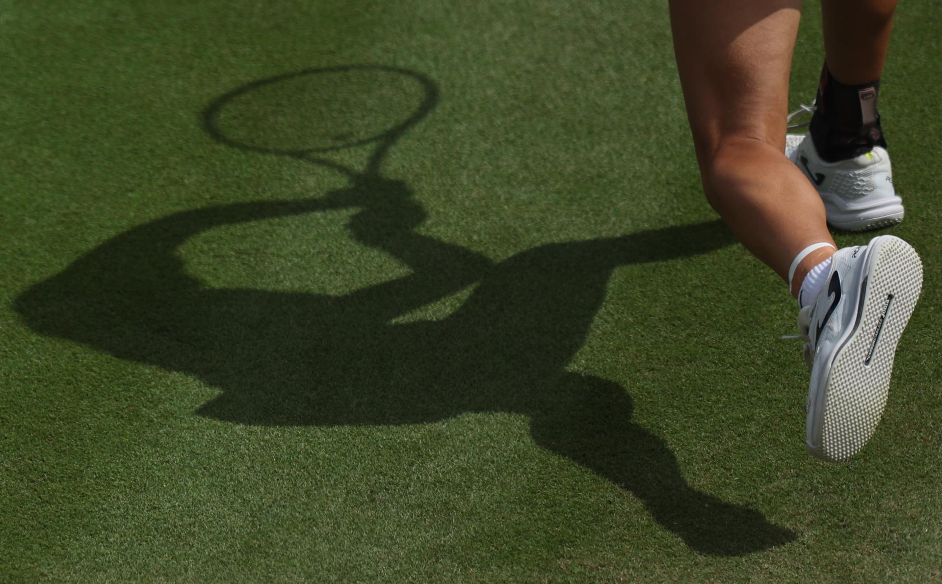 La tenista argentina Solana Sierra en este Wimbledon EFE/EPA/NEIL HALL