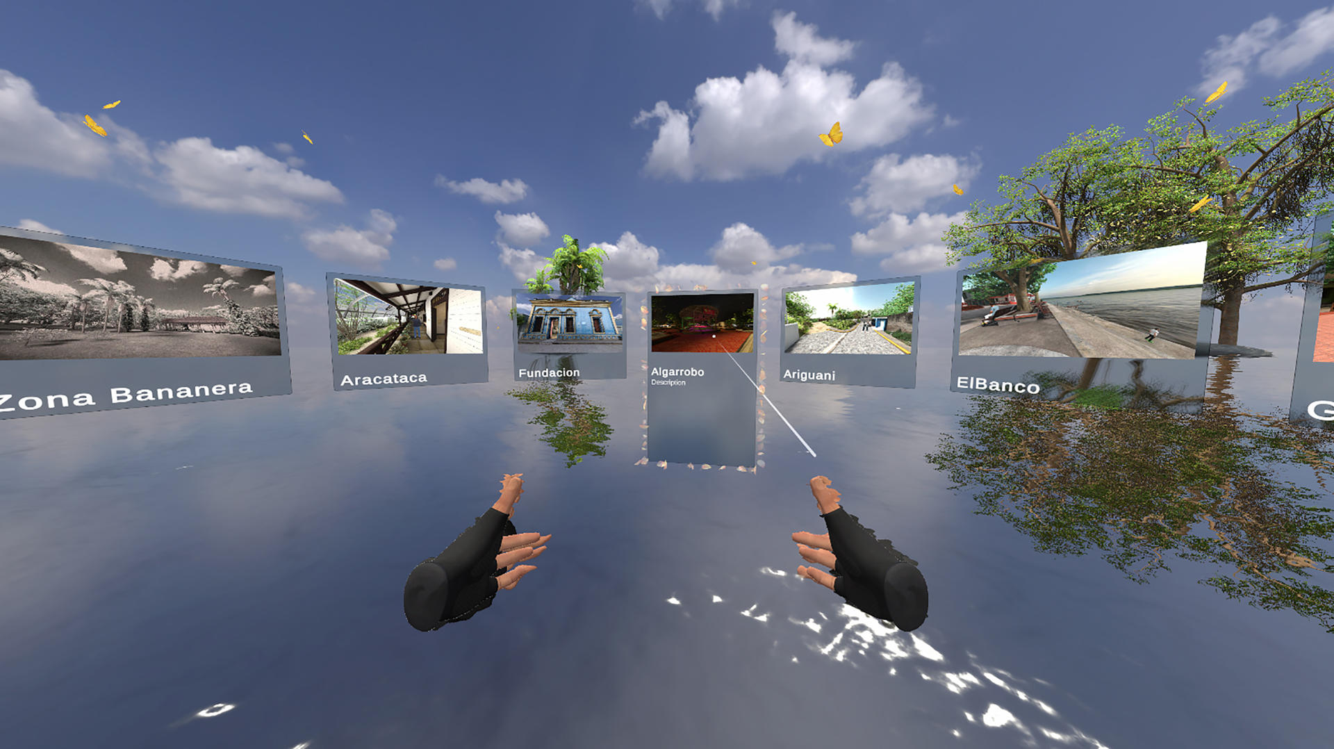 Captura de video cedido por la Gobernación del Magdalena, que muestra un cuadro del video de realidad virtual que pueden disfrutar los asistentes al Centro de Experiencias Turísticas Inmersivas, en Santa Marta (Colombia). EFE/ Gobernación del Magdalena