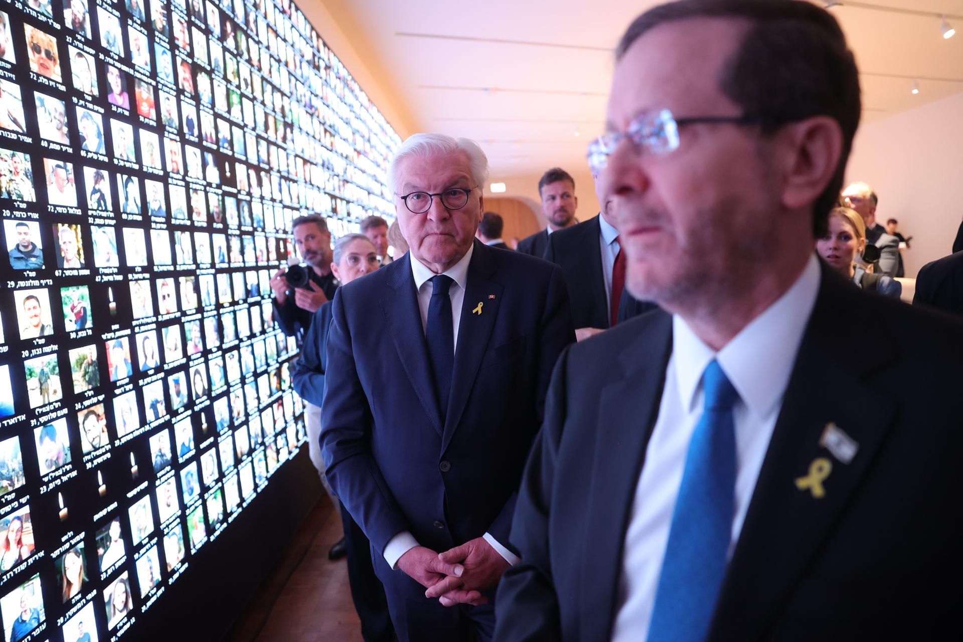 El presidente israelí, Isaac Herzog(d), en una imagen de archivo. EFE EFE/EPA/ABIR SULTAN