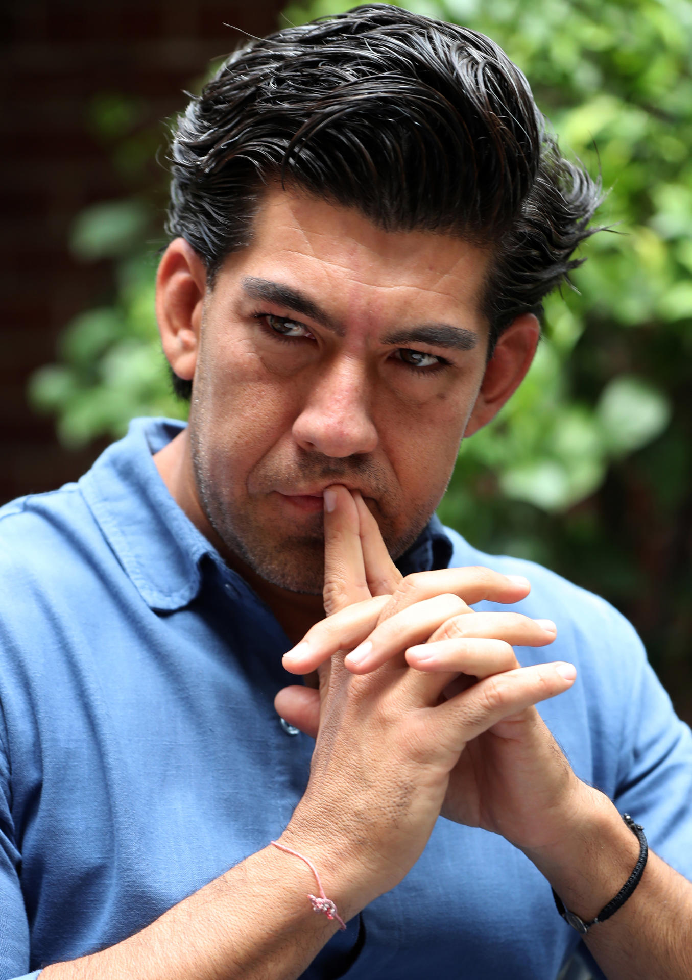 El periodista y escritor mexicano Manuel López San Martín posa durante una entrevista con EFE este miércoles, en Ciudad de México (México). EFE/ Mario Guzmán