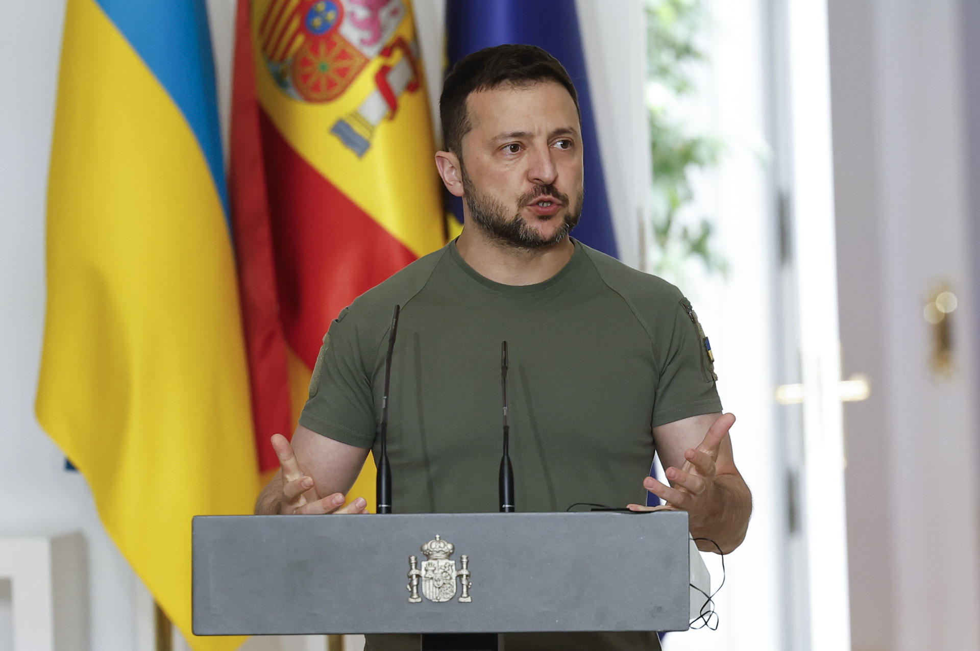 Fotografía de archivo del presidente de Ucrania, Volodímir Zelenski​. EFE/ Chema Moya