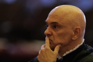 Fotografía de archivo del magistrado del Tribunal Supremo de Brasil Alexandre de Moraes, en São Paulo (Brasil). EFE/Isaac Fontana