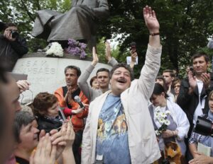 Foto archivo. El escritor ruso Dmitri Bykov. EFE/Sergei Ilnitsky