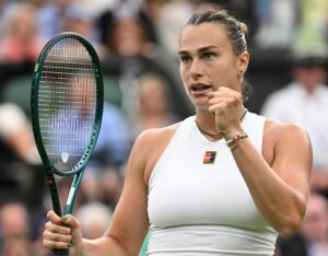 La bielorrusa Aryna Sabalenka, cuartofinalista de Wimbledon, aseguró que siempre ha sido su sueño ganar este torneo. EFE/EPA/DANIEL HAMBURY EDITORIAL USE ONLY