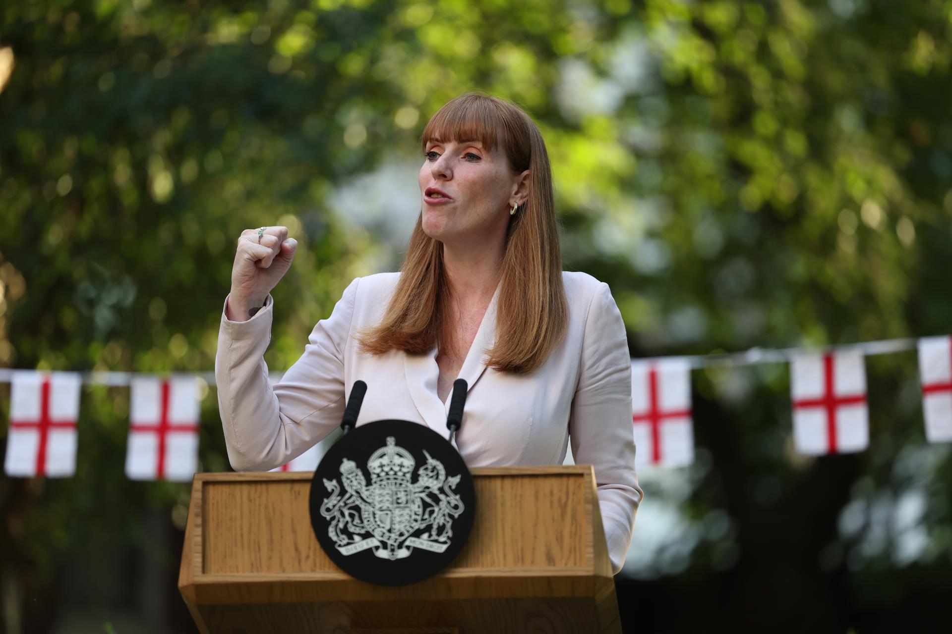 La ice primera ministra, Angela Rayner. EFE/EPA/ANDY RAIN