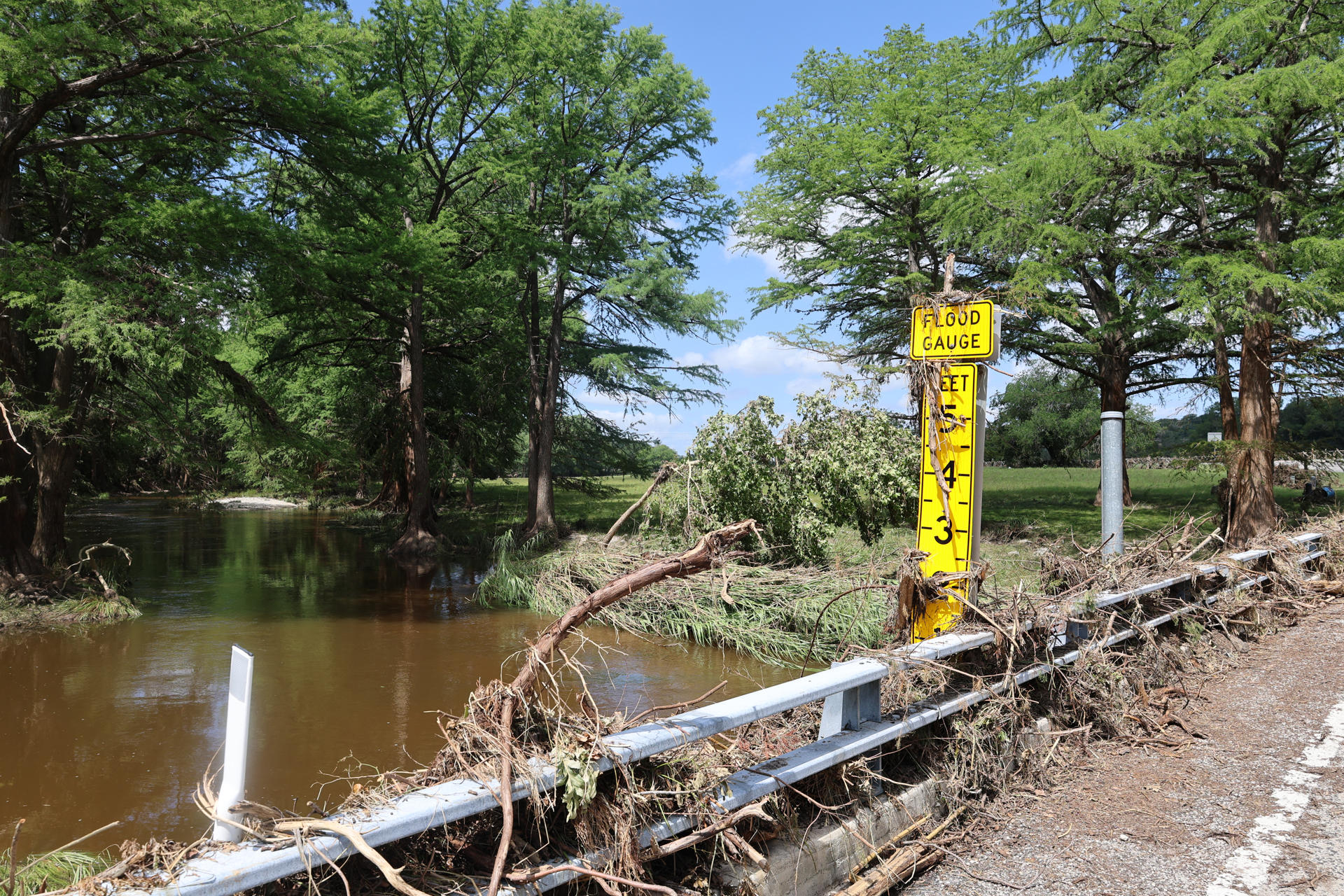 Fotografía de una zona afectada por las inundaciones en Texas. EFE/ Octavio Guzmán