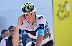 El español Enric Mas (Movistar), que ha abandonado el Tour de Francia, durante la etapa disputada el pasado día 22. EFE/EPA/CHRISTOPHE PETIT TESSON