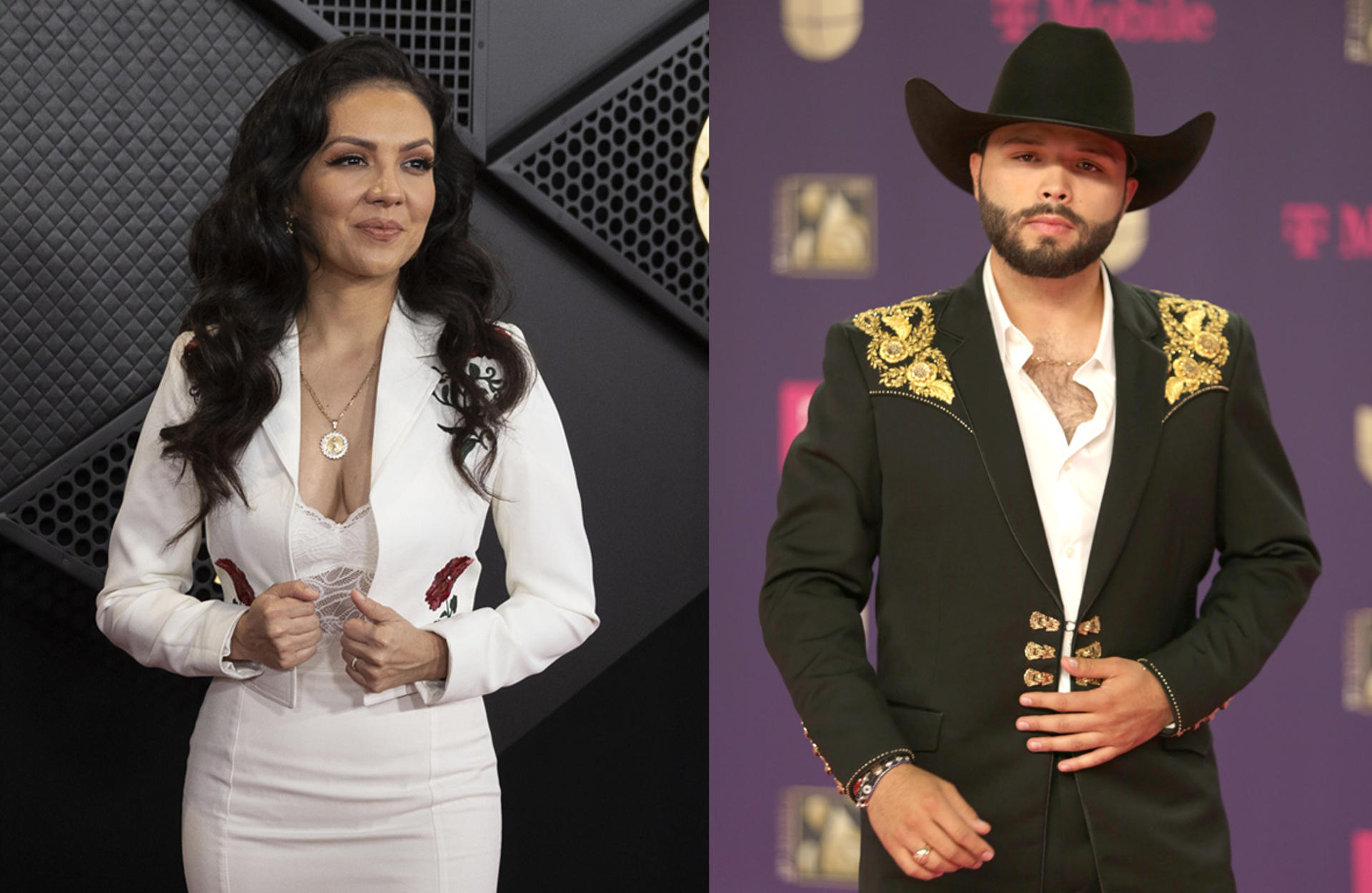 Combo de fotografías de archivo de los cantantes Lupita Infante (i) y Leonardo Aguilar. EFE/ Armando Arorizo/Marlon Pacheco
