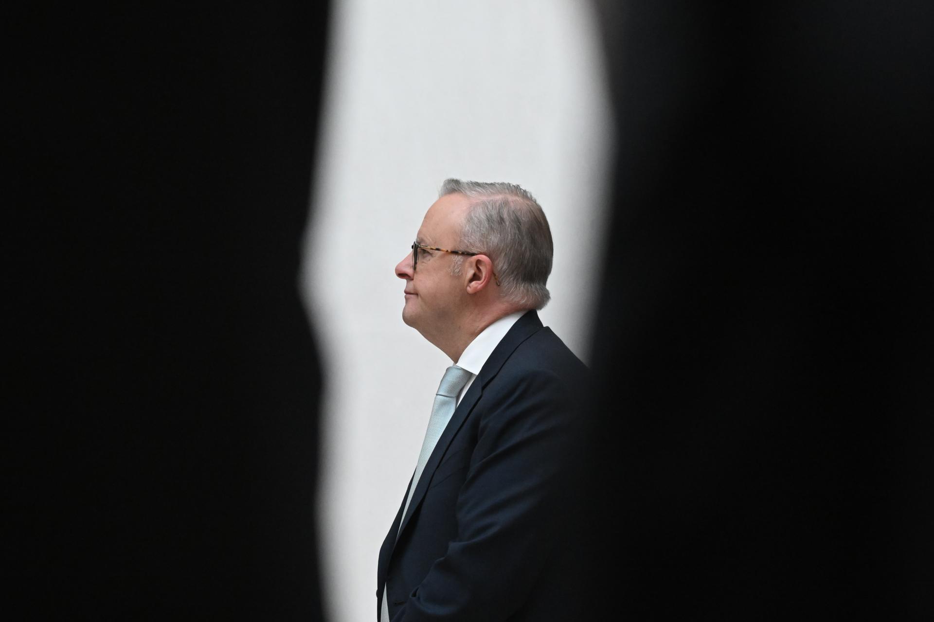 El primer ministro de Australia, Anthony Albanese, en el Parlamento australiano el 22 de julio.
EFE/EPA/LUKAS COCH AUSTRALIA AND NEW ZEALAND OUT