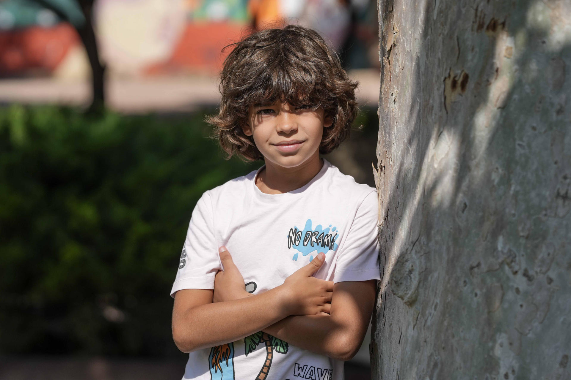 Cuando el próximo 29 de agosto la plataforma Netflix estrene su serie 'Dos tumbas' será la puesta de largo de un actor cordobés, que entonces tendrá 9 años recién cumplidos, y que comenzó hace dos como modelo de ropa infantil. EFE/ Rafa Alcaide