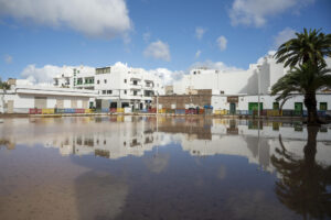 Imagen de archivo de inundaciones en Lanzarote. EFE/ Adriel Perdomo