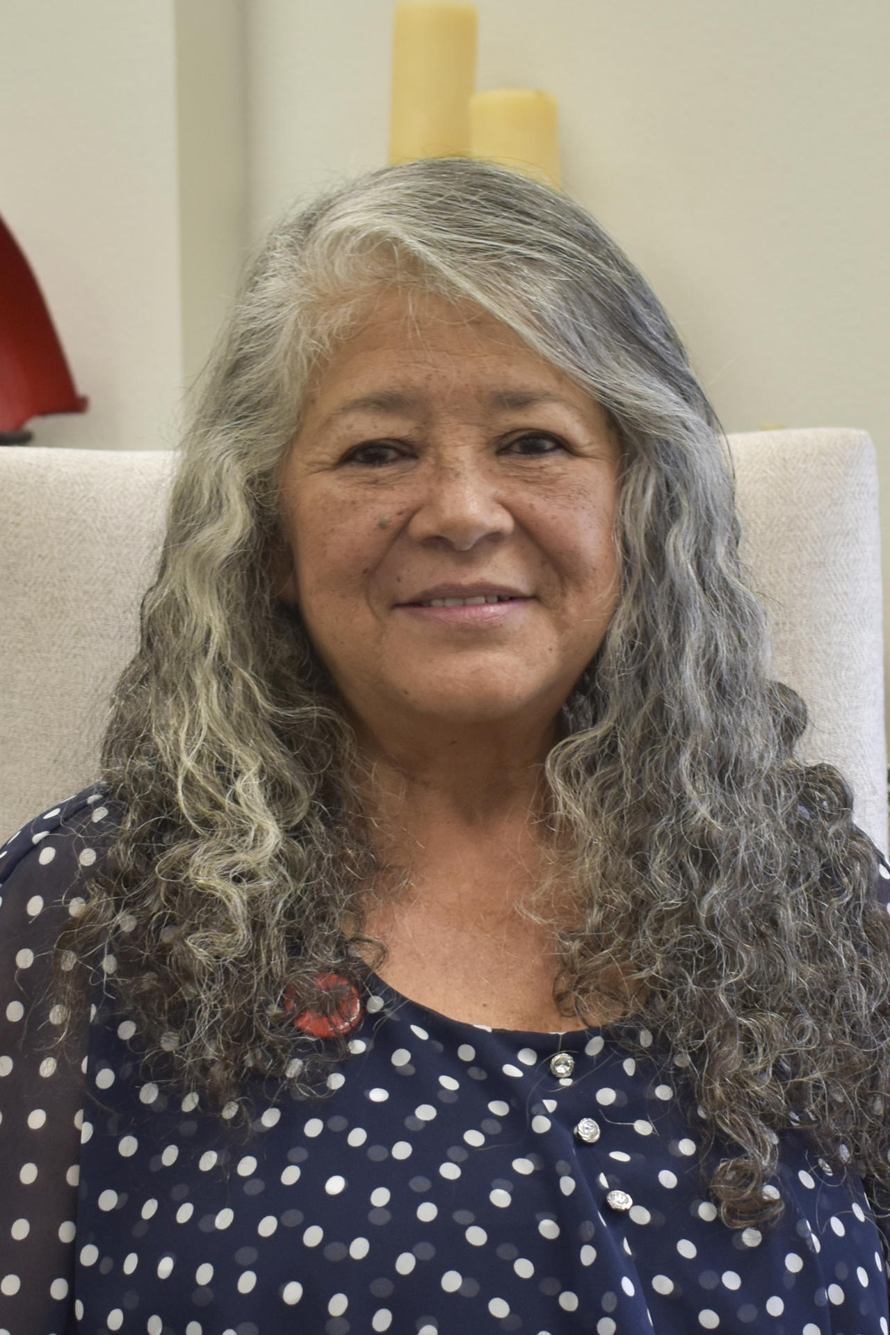 La presidenta de la Unión de Campesinos (UFW), Teresa Romero, posa durante una entrevista con EFE este viernes, en Keene (EE.UU.). EFE/ Mónica Rubalcava