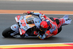 Fotografía de Javier Cebollada que muestra una imagen de archivo del 30 de agosto de 2024 del piloto español de Moto GP Marc Márquez.