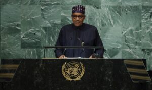 El expresidente de Nigeria Muhammadu Buhari, en una fotografía de archivo. EFE/JUSTIN LANE