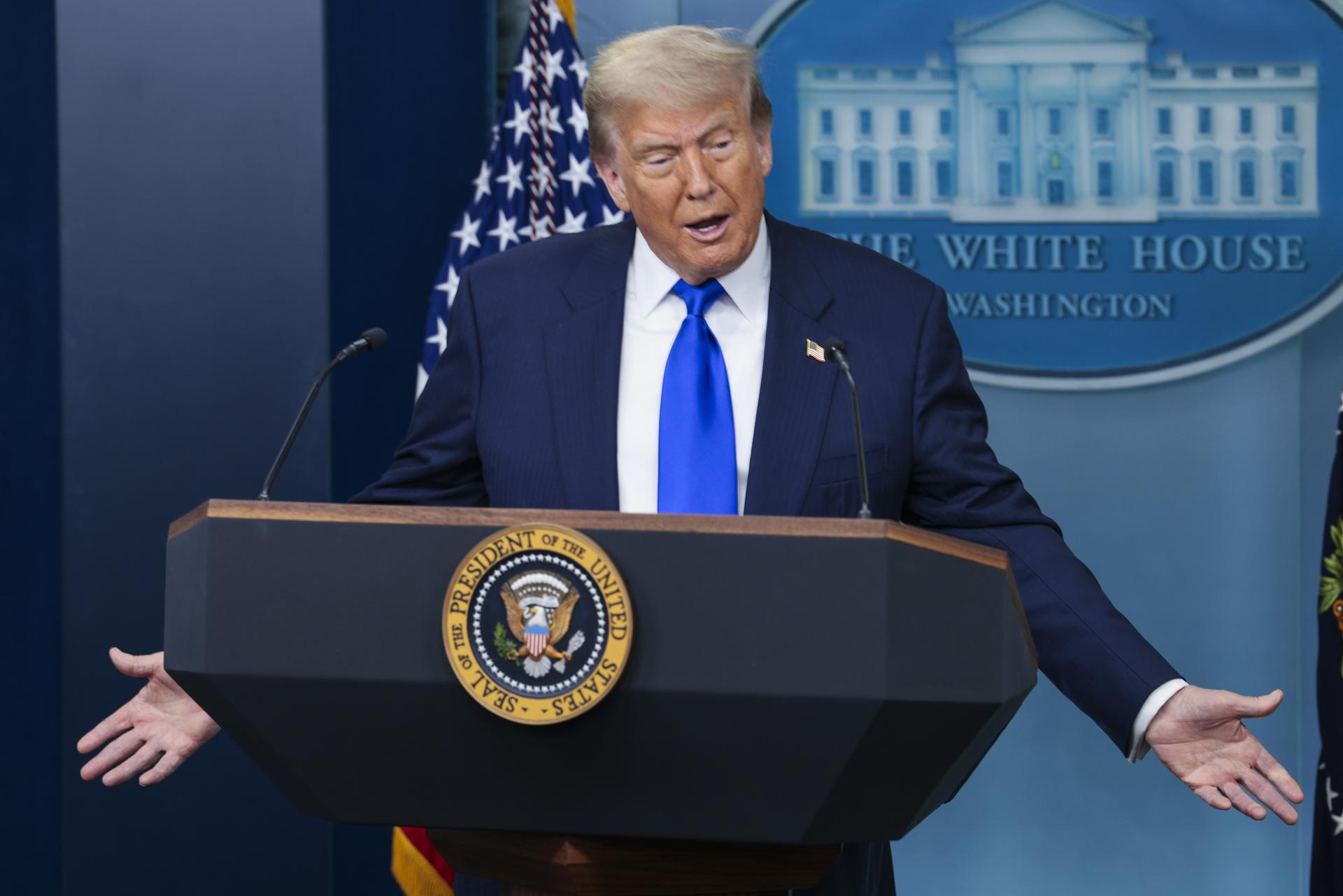 El presidente de EE.UU., Donald Trump. EFE/EPA/SHAWN THEW