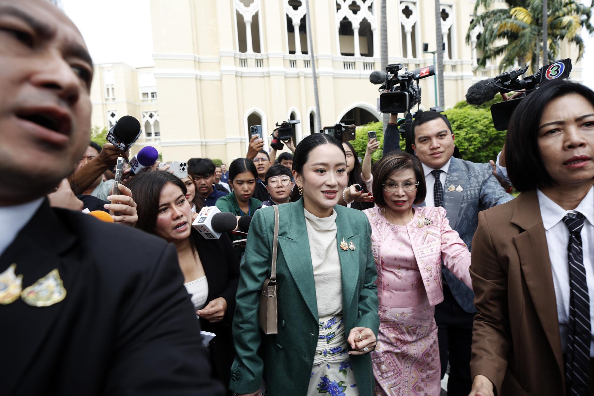 La primera ministra de Tailandia, Paetongtarn Shinawatra. EFE/EPA/RUNGROJ YONGRIT
