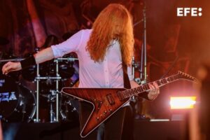 Imagen del concierto de Megadeth en el festival Icónica de Sevilla. EFE/Raul Caro.