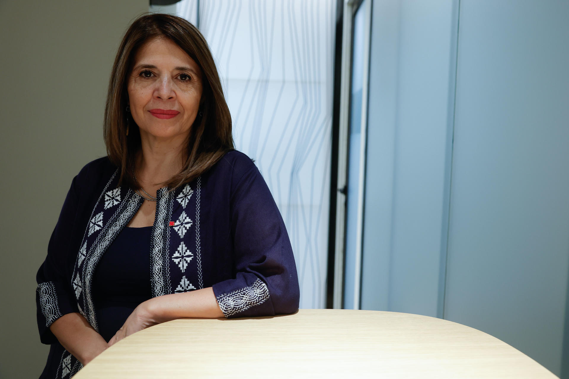 La politóloga y exministra de Justicia de Chile Marcela Ríos Tobar, directora regional del Instituto Internacional para la Democracia y Asistencia Electoral (IDEA Internacional) para América Latina y el Caribe, en una entrevista con EFE. EFE/ ZIPI
