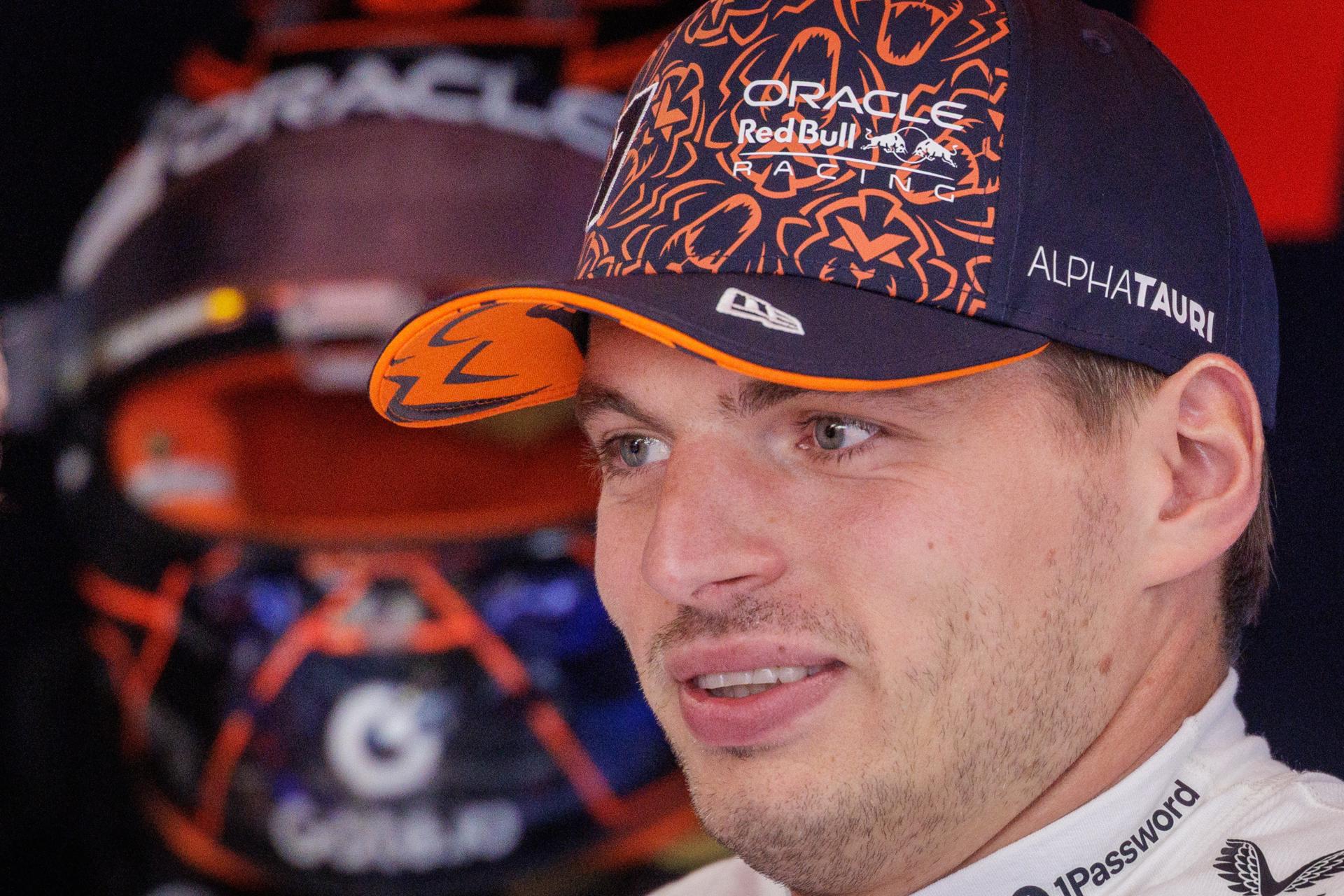 Max Verstappen, piloto neerlandés de Red Bull, durante la prueba sprint del Gran Premio de Bélgica. EFE/EPA/OLIVIER MATTHYS
