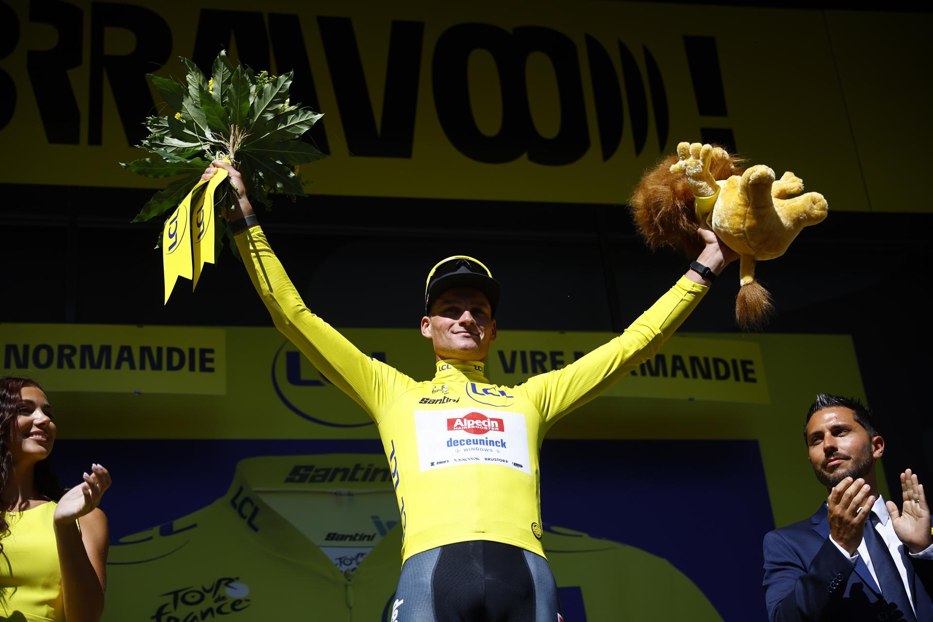 Mathieu Van Der Poel, líder del Tour de Francia. EFE/EPA/MARTIN DIVISEK