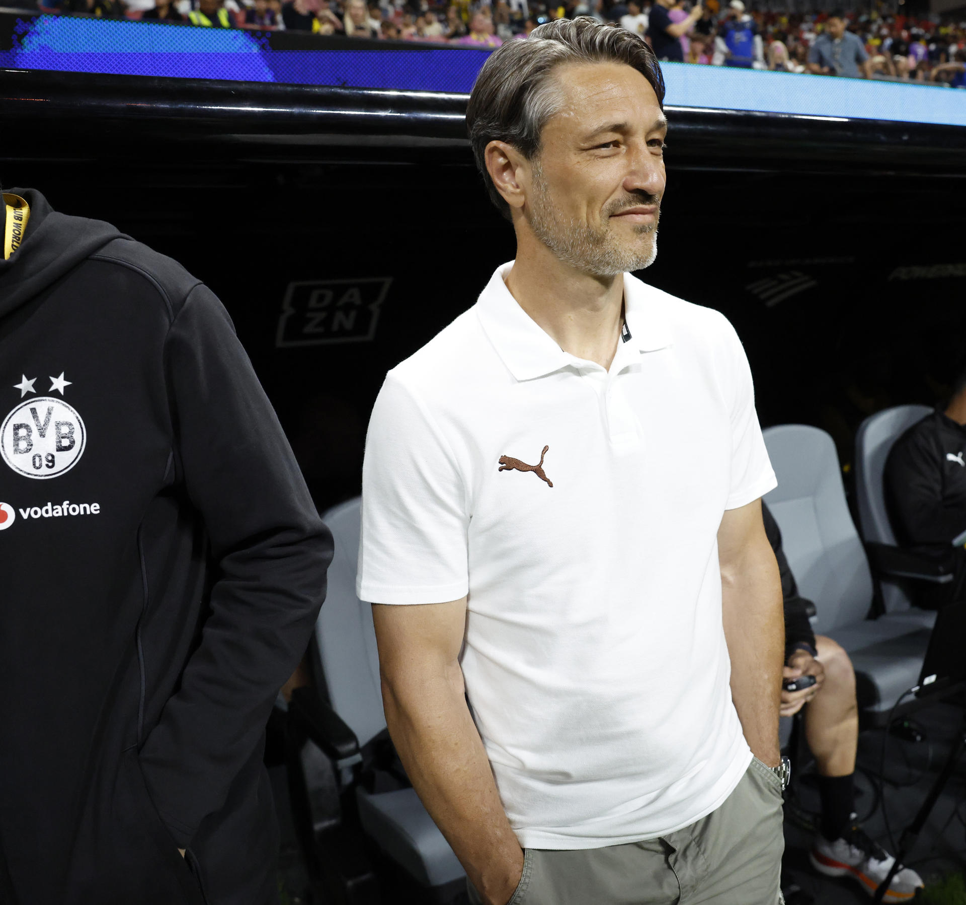 El entrenador del Borussia Dortmund, Niko Kovac, consideró este sábado merecida la clasificación del Real Madrid a las semifinales del Mundial de Clubes. EFE/EPA/ERIK S. LESSER