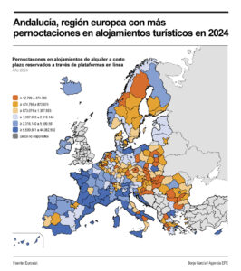 Infografía de EFE sobre los alojamientos turísticos.