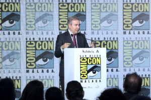 Imagen de archivo del presidente de Dentsu Media & Performance, Jaime López-Francos, durante la presentación de la San Diego Comic-Con Málaga 2025. EFE/Daniel Pérez