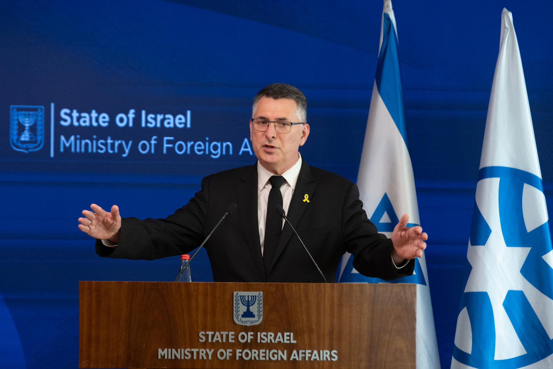Foto archivo. El ministro de Exteriores israelí, Gideon Saar.-EFE/ Magda Gibelli