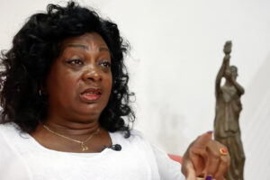 Fotografía de archivo de la disidente cubana Berta Soler. EFE/Foto/Ernesto Mastrascusa