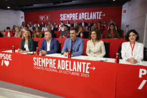 Imagen de archivo de una reunión de Comité Federal del PSOE, en la sede de Ferraz, en Madrid. EFE/ Kiko Huesca