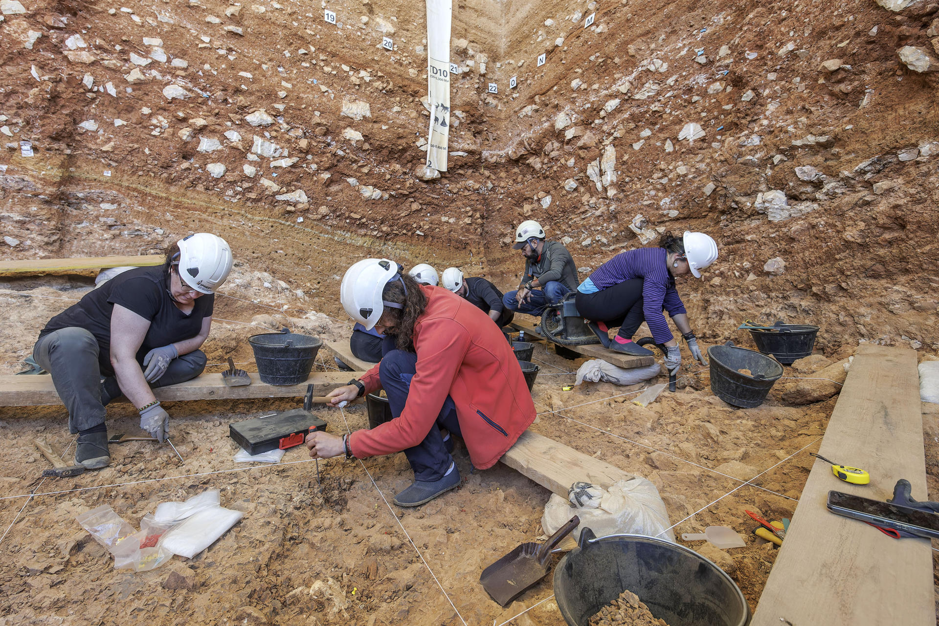Excavaciones que se están realizando en el yacimiento de Gran Dolina, en Atapuerca (Burgos) EFE/ Santi Otero