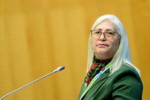 Fotografía de archivo de la viceministra cubana de Justicia, Pilar Varona Estrada, en Viena (Austria) EFE/Max Slovencik